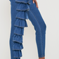 Ruffle Denim Pant